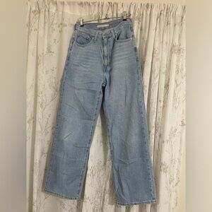 Levi baggy high waisted straight leg jeans